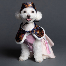 Load image into Gallery viewer, Korean Dress  Pet Princess Hanbok  Cape Navy
