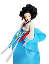 Load image into Gallery viewer, Blue Korean Hanbok Doll X DANJANG handmade the king&#39;s affection
