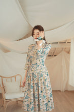 Load image into Gallery viewer, Korean Dress  Modern Hanbok Wind Flower pattern
