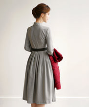 Load image into Gallery viewer, Korean Dress  Modern Hanbok Gray
