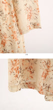 Load image into Gallery viewer, Korean Dress  Modern Hanbok Orange Flower
