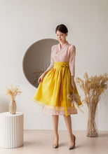 Load image into Gallery viewer, Korean Modern Hanbok Singled Layered Skirt
