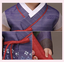 Load image into Gallery viewer, Korean Dress Kids Hanbok Purple
