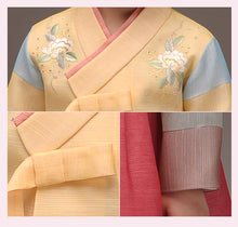 Load image into Gallery viewer, Korean Dress Kids Hanbok Persimmon
