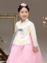 Load image into Gallery viewer, Korean Dress Kids Hanbok Yellow
