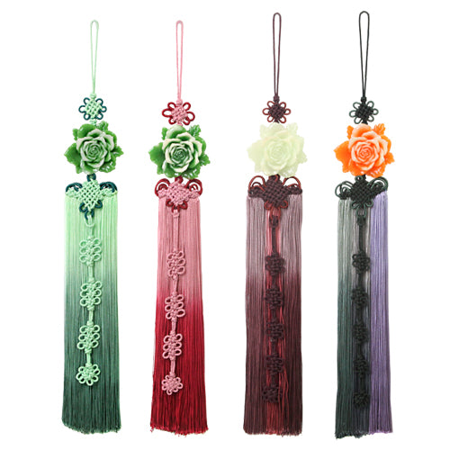 two tone Flower deco Norigae traditional Korean accessory
