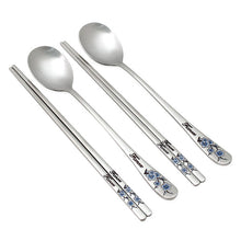 Load image into Gallery viewer, Plum blossom Spoon&amp;chopsticks set
