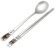 Load image into Gallery viewer, Rose Spoon&amp;chopsticks set
