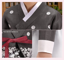 Load image into Gallery viewer, Korean Dress Kids Hanbok Black
