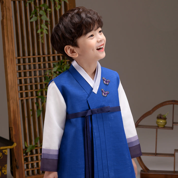 Korean Boy Hanbok Blue