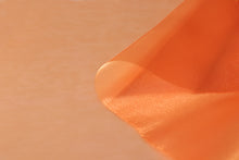 Load image into Gallery viewer, Korean Traditional Hanbok Gold Orange Sheer Fabric(55-655)
