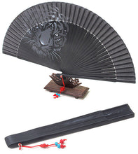 Load image into Gallery viewer, Korean Traditional Tiger Bamboo Folding Fan
