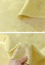 Load image into Gallery viewer, Korean Traditional Hanbok Yellow Pink Rose Fabric(75-908)
