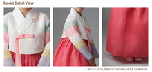 Load image into Gallery viewer, Korean Dress  Kids Hanbok Saekdong Red
