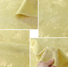 Load image into Gallery viewer, Korean Traditional Hanbok Yellow Pink Rose Fabric(75-908)
