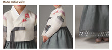 Load image into Gallery viewer, Korean Dress  Kids Hanbok Saekdong Khaki

