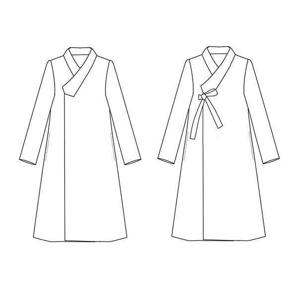 Hanbok Diy Adult Women Coat Durumagi Cloth Pattern