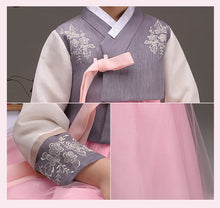 Load image into Gallery viewer, Korean Dress Kids Hanbok Light Purple
