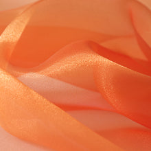 Load image into Gallery viewer, Korean Traditional Hanbok Gold Orange Sheer Fabric(55-655)
