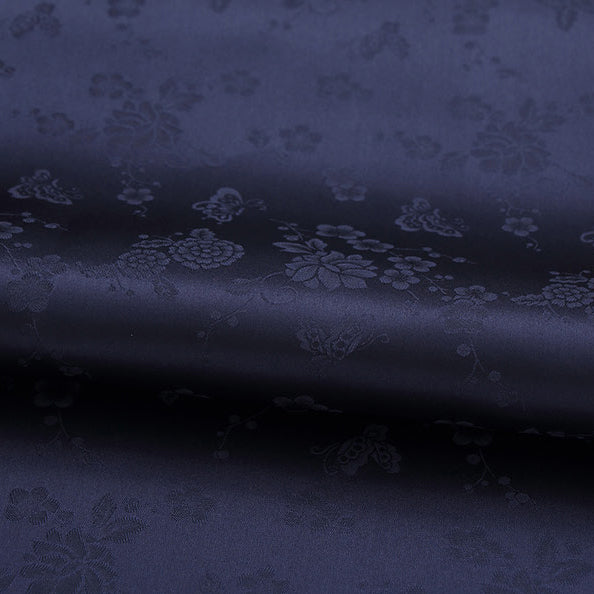 Korean Traditional Hanbok Navy Fabric(96-276)