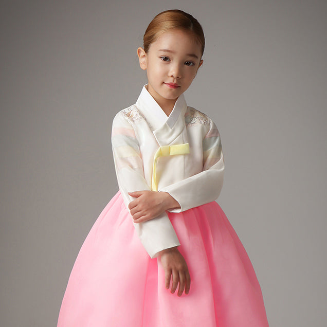 Korean Dress  Kids Hanbok Saekdong Pink