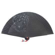 Load image into Gallery viewer, Korean Traditional Tiger Bamboo Folding Fan
