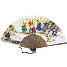 Load image into Gallery viewer, Korean Traditional Handmade Neolttwigi Bamboo Folding Fan
