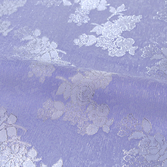 Korean Traditional Hanbok Violet Rose Fabric(75-901)