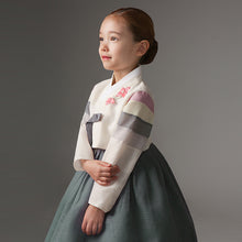 Load image into Gallery viewer, Korean Dress  Kids Hanbok Saekdong Khaki
