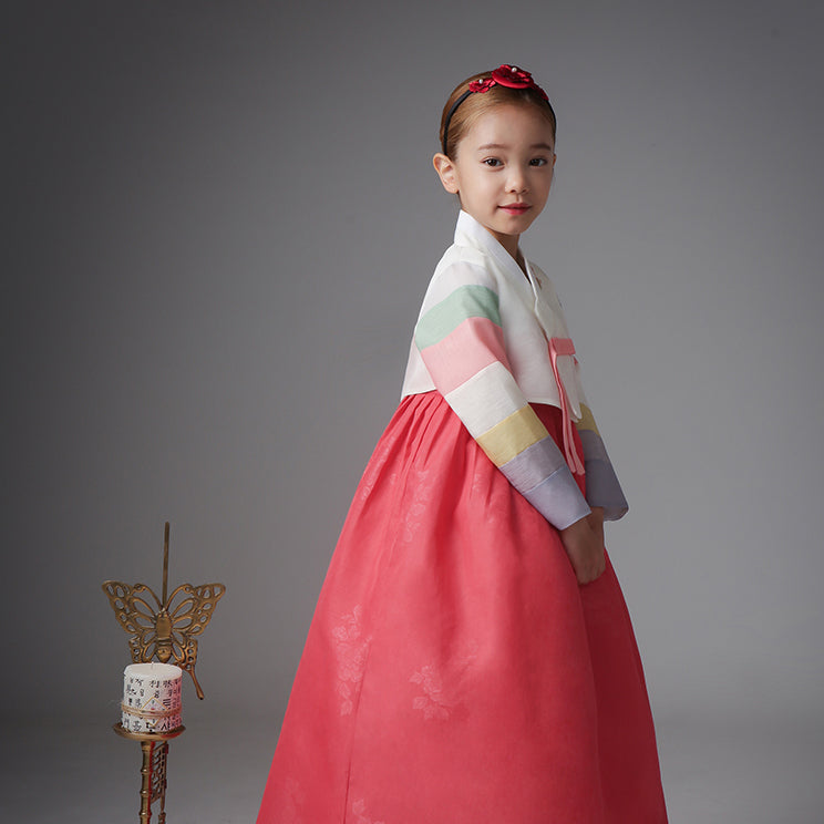 Korean Dress  Kids Hanbok Saekdong Red