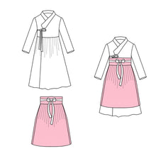 Load image into Gallery viewer, Hanbok Diy Adult Women Modern Dress Cloth Pattern
