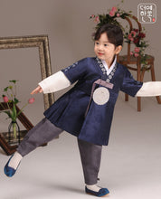 Load image into Gallery viewer, Korean Boy Hanbok Navy
