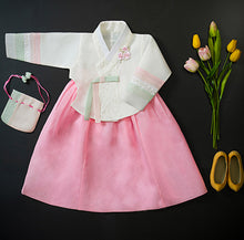 Load image into Gallery viewer, Korean Dress  Kids Princess Hanbok Pink
