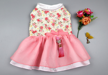 Load image into Gallery viewer, Korean Dress Pet Hanbok Pink Rose
