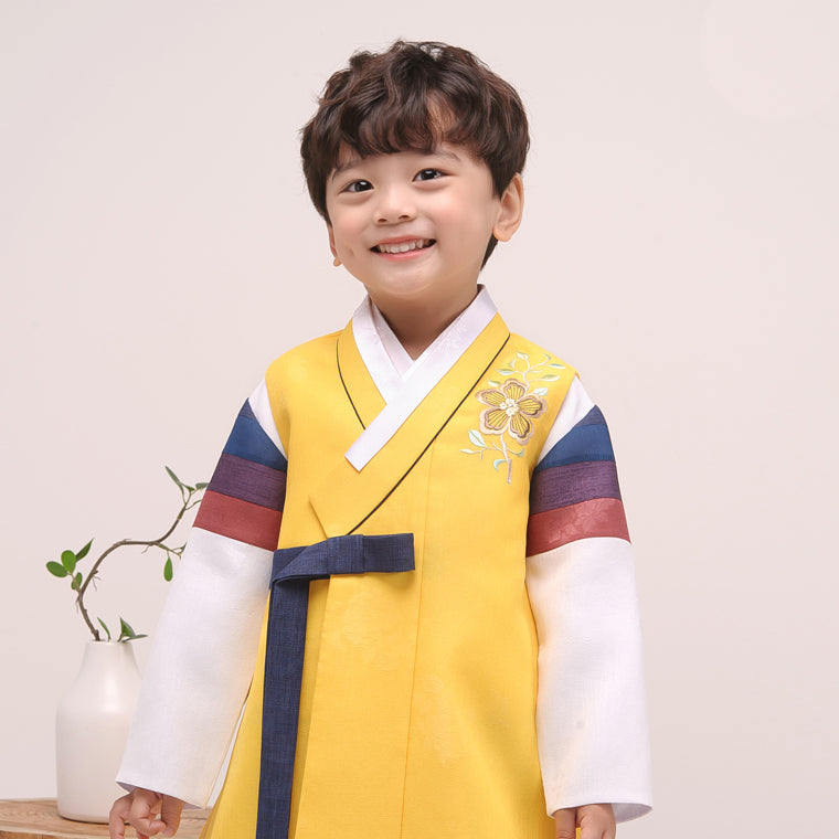Korean Boy Hanbok Yellow